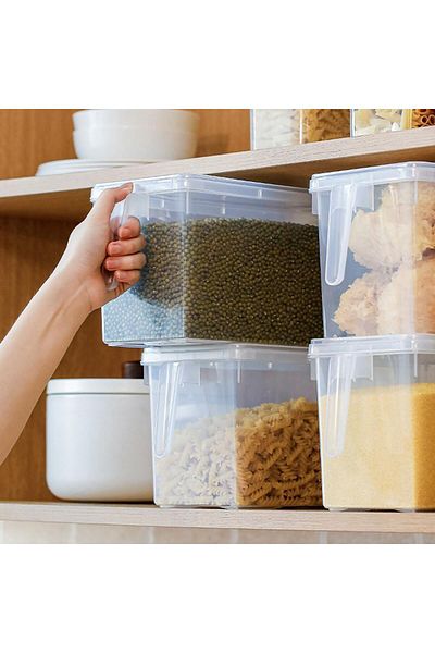 Generic ECVV 5L Large Fridge Organizer Food Storage Containers Stackable Refrigerator Organizer Bins with L
