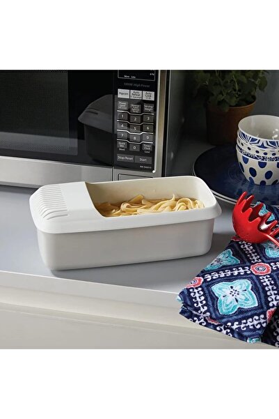 Arabest Microwave Pasta Cooker with Strainer, Vegetable Fruit Storage Drainer Basket