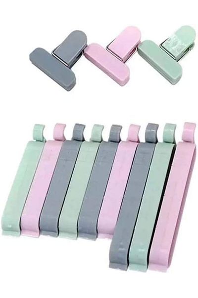 Generic DELFINO Sealing Clips, 12 Pcs Food Sealing Clips Plastic Bag Sealing Clip Clamp Sealer for Kitchen,