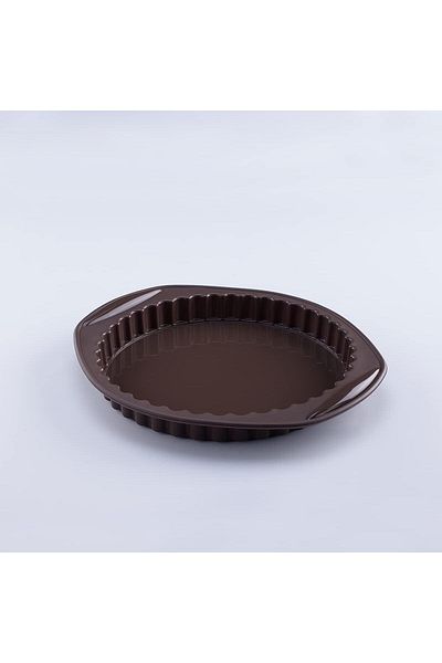 Generic Penguen B321D4 Silicone Round Cake Pan - Coffee