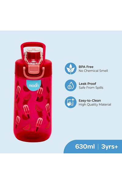Generic The Moon Brand Kids Tritan Water Bottle Portable 630ml for Indoor & Outdoor Activities: TravelPicni