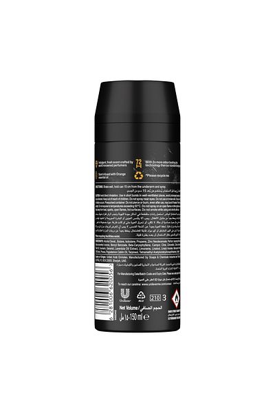 Axe Fine Fragrance Premium Deodorant Body Spray, Black Vanilla 150 ml