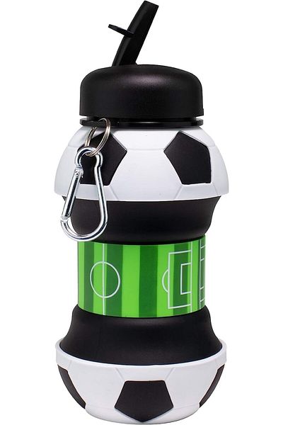 Generic Arabest Collapsible Water Bottle for Boys, 550ml Silicone Foldable Leakproof Sports Water Jugs for