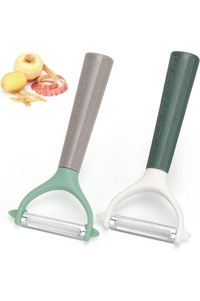 Generic OSHIMA 2PCS Potato Peeler Set Carrot Peeler Versatile Stainless Steel Peeler Vegetable Peelers for