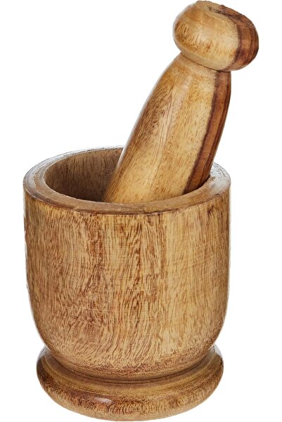 RAJ Wooden Mortar WMO001 from 10 cm, Beige