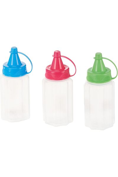 Generic Sistema Sauce To Go Containers Set Of 3, Pink, Green & Blue H3.98 X W1.38 X D 3.38 Inches, 94142022