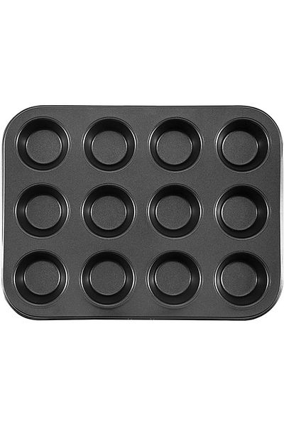 Generic Tazweeq 12 Cup Muffin Pan, Cupcake Pan, Non-stick Baking Tin Tray for Mini Muffin Cupcake Tart, Eas