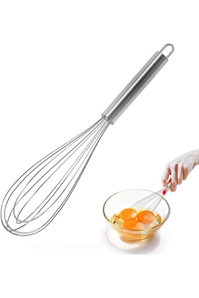 Arabest 10-Inch Stainless Steel Whisk,Manual Hand Egg Beater,Kitchen Balloon ...