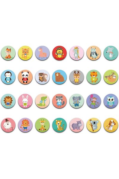 Generic Excefore Animal Magnets for Refrigerator Decorative, 54Pcs Fridge Lockers Magnets, Kitchen Iron Off