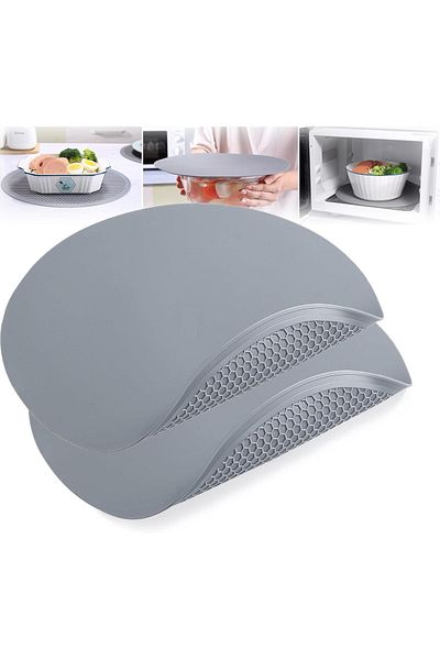 Generic 2 PCS Hot Pads for Kitchen, Silicone Trivets Microwave Mat, 12" x 12" Heat Resistant Kitchen Multif