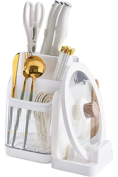 Generic Tazweeq Multifunctional Kitchen Storage Rack, Kitchen Countertop Storage Rack for Cutting Board, Po