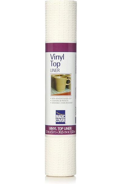 Generic Magic Cover Vinyl Top Contact Liner for Drawer, Shelf and Arts and Craft Projects - White - 12''x5'
