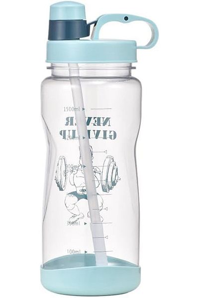 Generic ALCOACH 1L Water Bottle with Straw 32 Oz BPA Free Motivational Sports Water Bottle with Time Capaci
