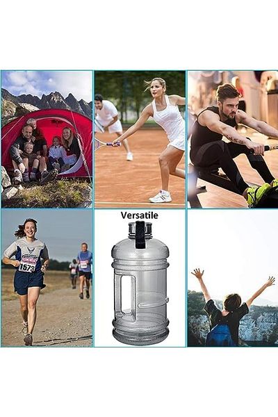 Generic Taimi 2.2L Large Water Bottle, Big Capacity Leak proof Anti-Fall Explosion-Proof Sports Jug with Ha