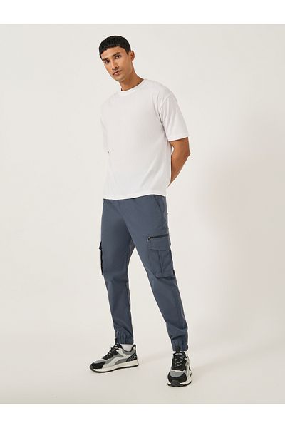Fort Collins By Styli Mid Rise Regular Fit Joggers with Drawstring