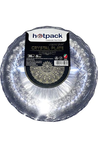 Soft N Cool طبق تقديم طعام أنيق من البلاستيك للاستخدام مرة واحدة من هوت باك، ...