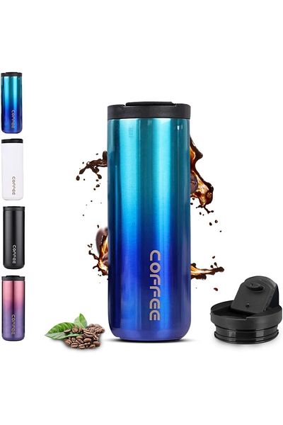 Generic ALCOACH Coffee Cup Stainless Steel Vacuum Mug Keeps Drinks Hot Double Walled Travel Vacuum Insulati