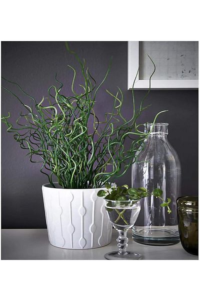 IKEA Artificial green plants in pot for office and home decoration with pot for indoor decoration