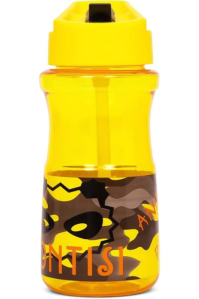 Generic Eazy Kids Water Bottle 500ml wt Straw - Yellow