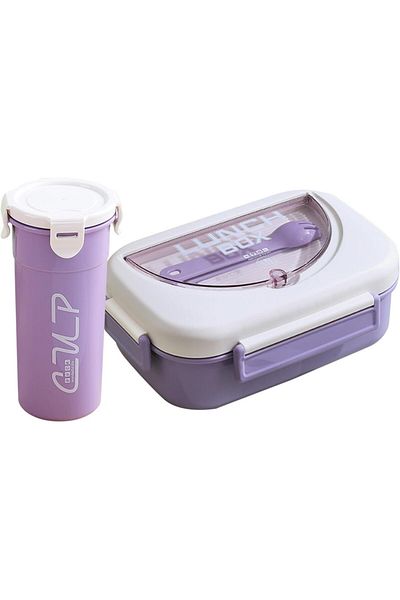 Generic CCOVERY 2Pack Lunch Box,Bento Box Kids,Leakproof Bento Box(1000ml) and Water Bottle(480ml),No BPA B