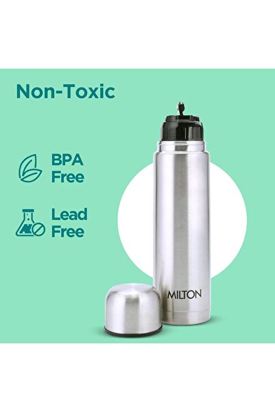 Milton Flip Lid Thermos Flask 1000 ml - Silver