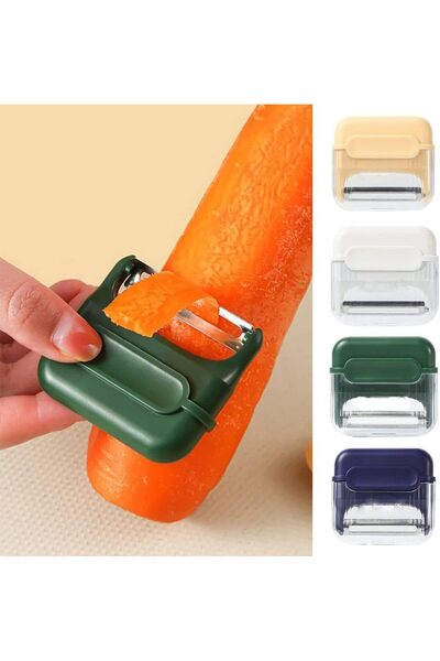Arabest 4Pcs Peeler, Fruit and Vegetable Shredder, Magnetic Design, for Carrying on the Go or Kitchen Use