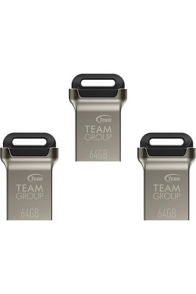 USBB محرك أقراص فلاش TEAMGROUP C162 سعة 64 جيجابايت، مكون من 3 قطع، بمنفذ USB 3.2 من الجيل الأول، ومنفذ USB 3.1/3.0