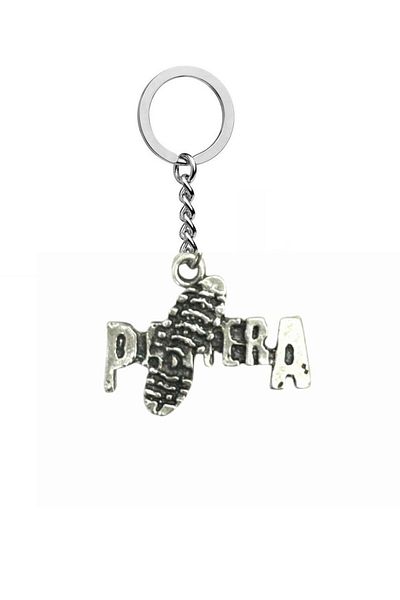 Herşey Nota Pantera Keychain – Rock Metal Band Design, Metal Material, Unisex Accessory