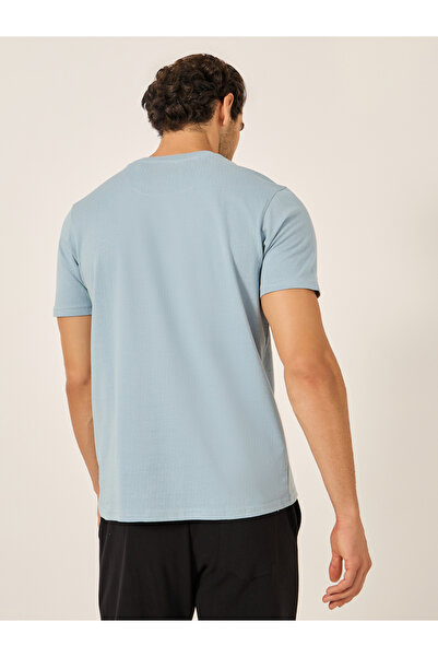 Fort Collins By Styli Men Blue Graphic Print Crew Neck T-Shirt