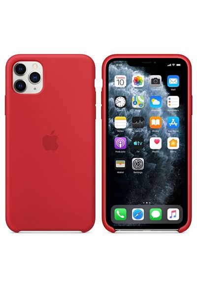 Apple Apple Protective Case for iPhone 11 Pro Max, Silicone, Red