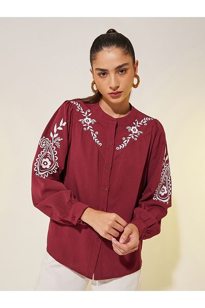 Styli Floral Print Long Sleeve Regular Fit Shirt