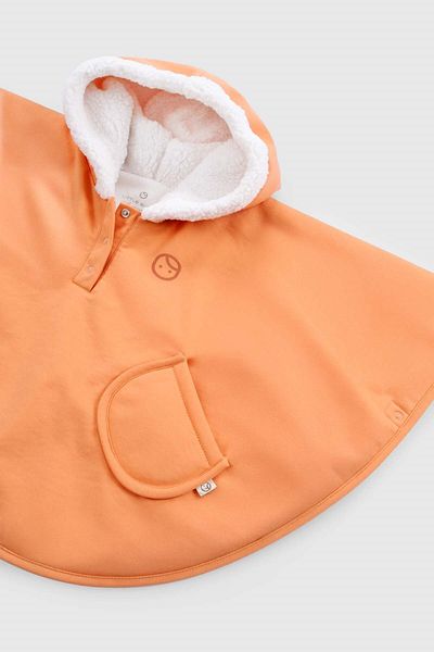 Little Gusto Waterproof Baby Poncho Orange Raincoat