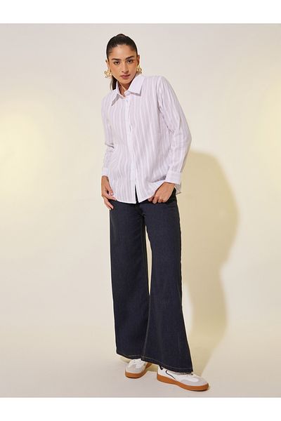 Styli Textured Long Sleeve Regular Fit Shirt