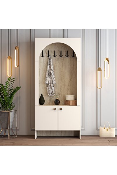 Variant Mobilya Palermo K Portmanto V105 - Traverten Mermer