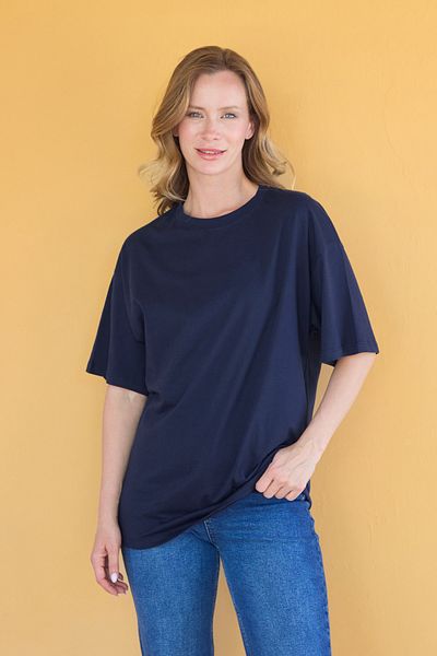 Fulla Moda Basic Crew Neck Oversize T-Shirt