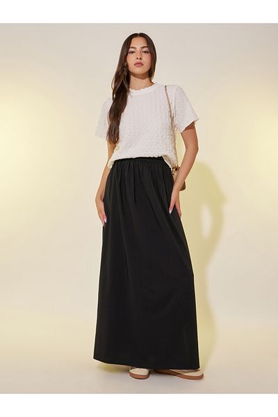 Styli Textured Round Neck Regular Fit T-Shirt