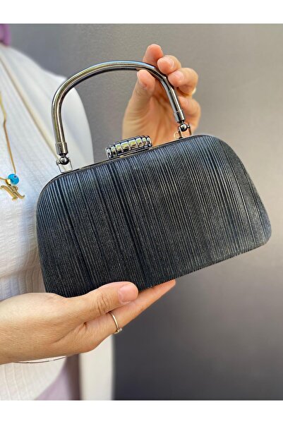 H&D COLLECTİON Овальна детальна сумка з блискучим ефектом симу, дуже стильна,...