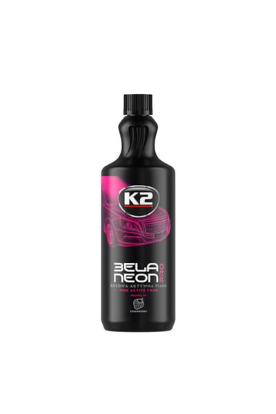 K2 Spuma activa pentru curatare auto, K2, Bela Neon Pro, Prfum de capsuni, PH neutru, 1 L