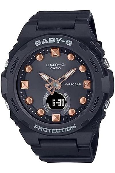 Casio Women Baby-G Analog Digital Black Dial Resin Band BGA-320-1ADR