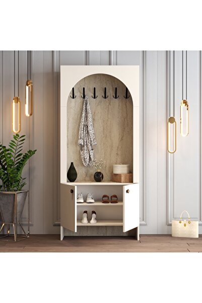 Variant Mobilya Palermo K Portmanto V105 - Traverten Mermer