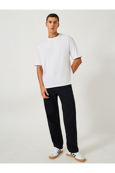 Styli Back Botanical Graphic Print Oversized T-Shirt