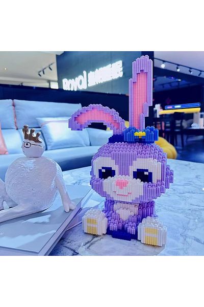 Disney بدون صندوق Stellalou Disney Kawaii Popular Building Block Stellalou Linabell Figure Toys Children's Birt