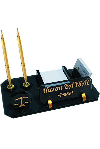 Sentez Masa Üstü İsimlik Sentez Adalet Terazisi Logolu Avukat Hakim Savcı Ofis Masa Isimliği