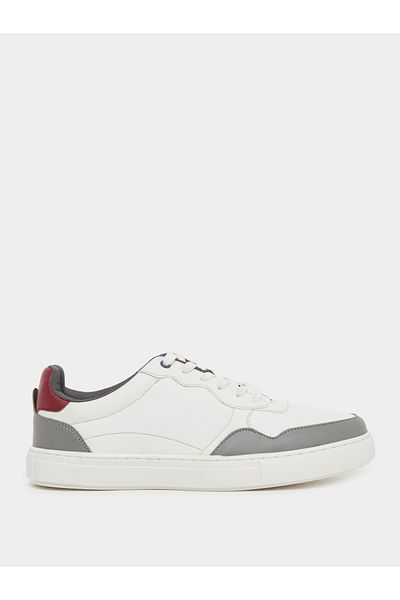 Styli Color Block Low Top Lace-Up Sneakers