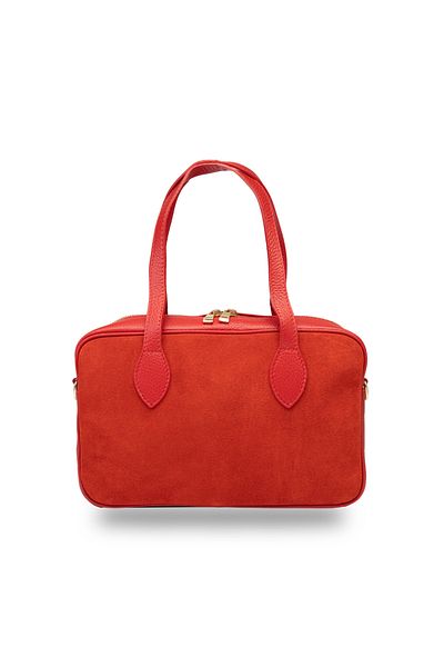 Toro Nero Women's red genuine leather bag Emilia