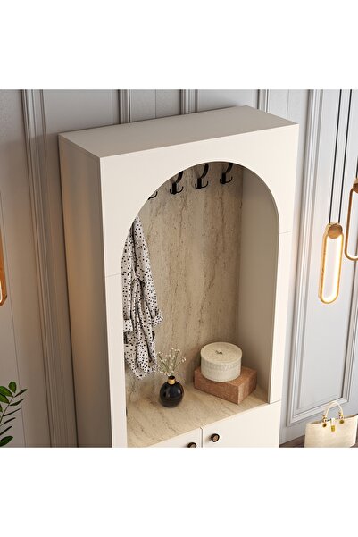 Variant Mobilya Palermo K Portmanto V105 - Traverten Mermer