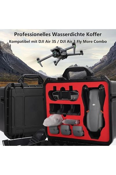 Cesiro Professional Case for DJI Air 3S and DJI Air 3 Fly More Combo Waterproof Case for DJI Air 3S