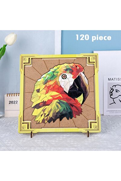 sallma Wooden Puzzle with Frame, Parrot, 120 pieces, 3 years+
