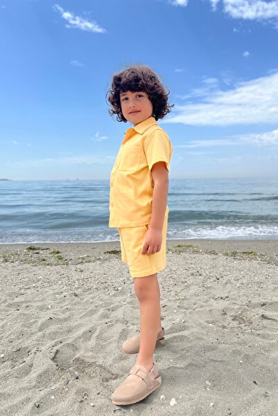 minojoy Luke Sunset Gold Erkek Çocuk Gömlek