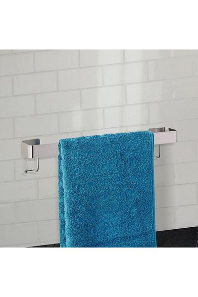 Saban Premium Plus Single Towel Rack – Polished Stainless Steel, 40.5 cm